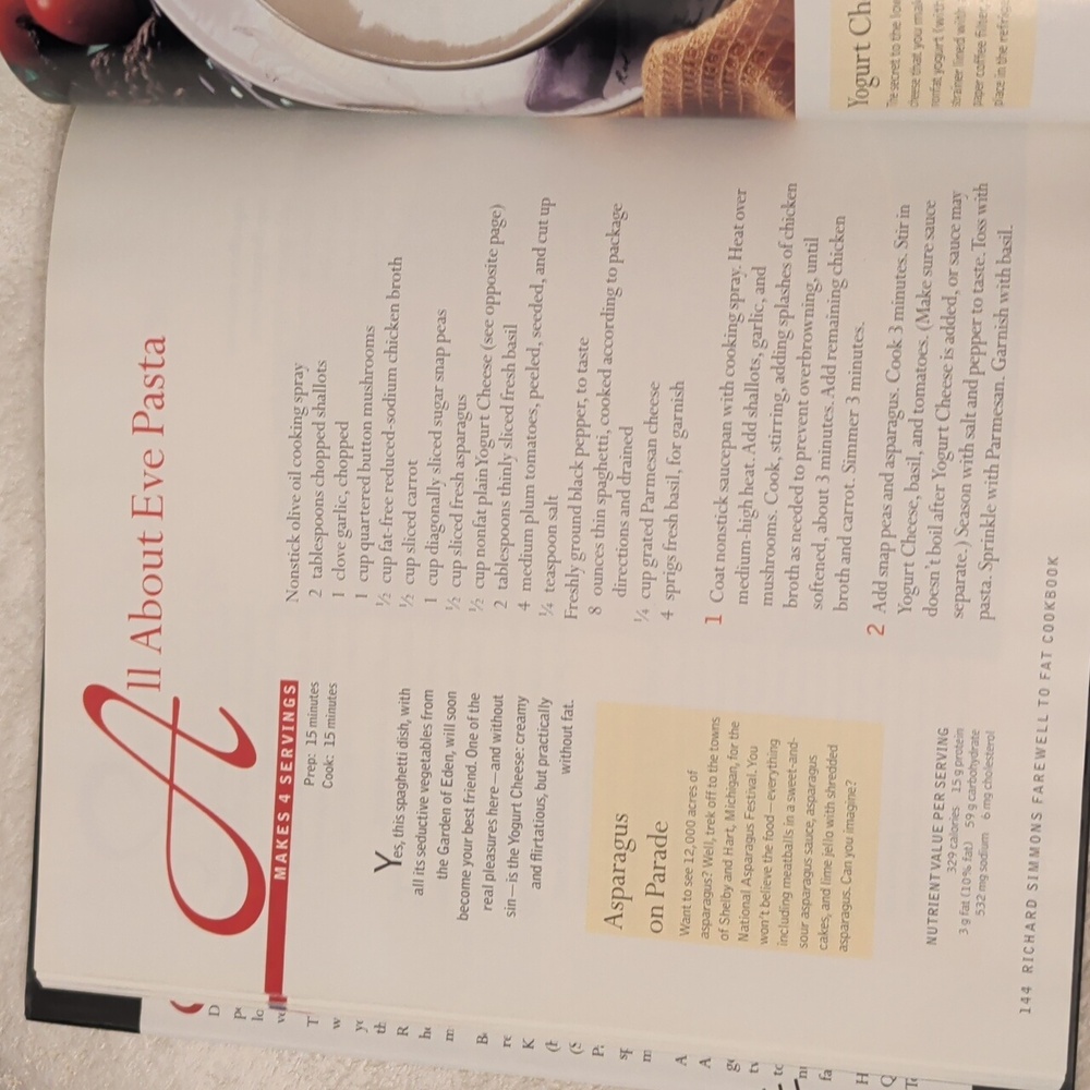 Richard Simmons Farewell To Fat Cookbook - Picture 4 of 6